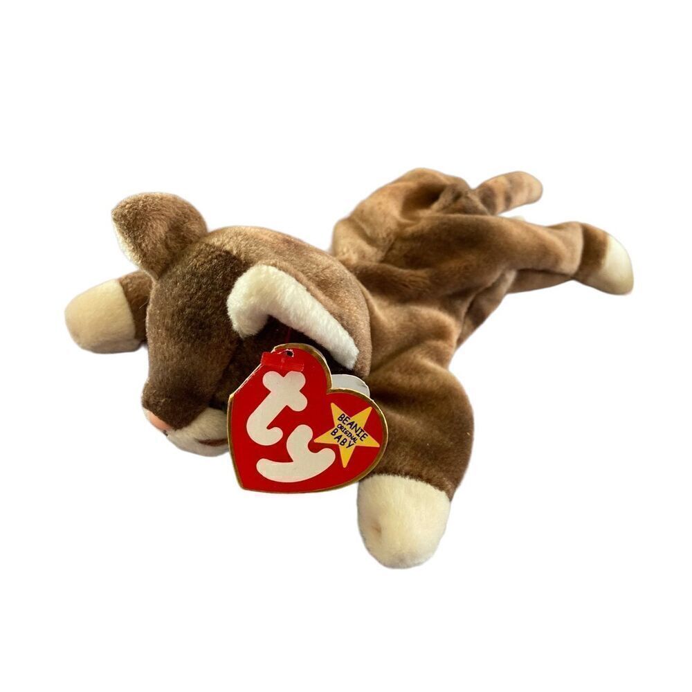 Pounce the Cougar 1997 Ty Beanie Baby Plush Collectible Nostalgia Cat